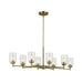 Kichler 44035 Winslow 8-lt 44" Chandelier-Natural Brass