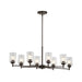 Kichler 44035 Winslow 8-lt 44" Chandelier-Olde Bronze