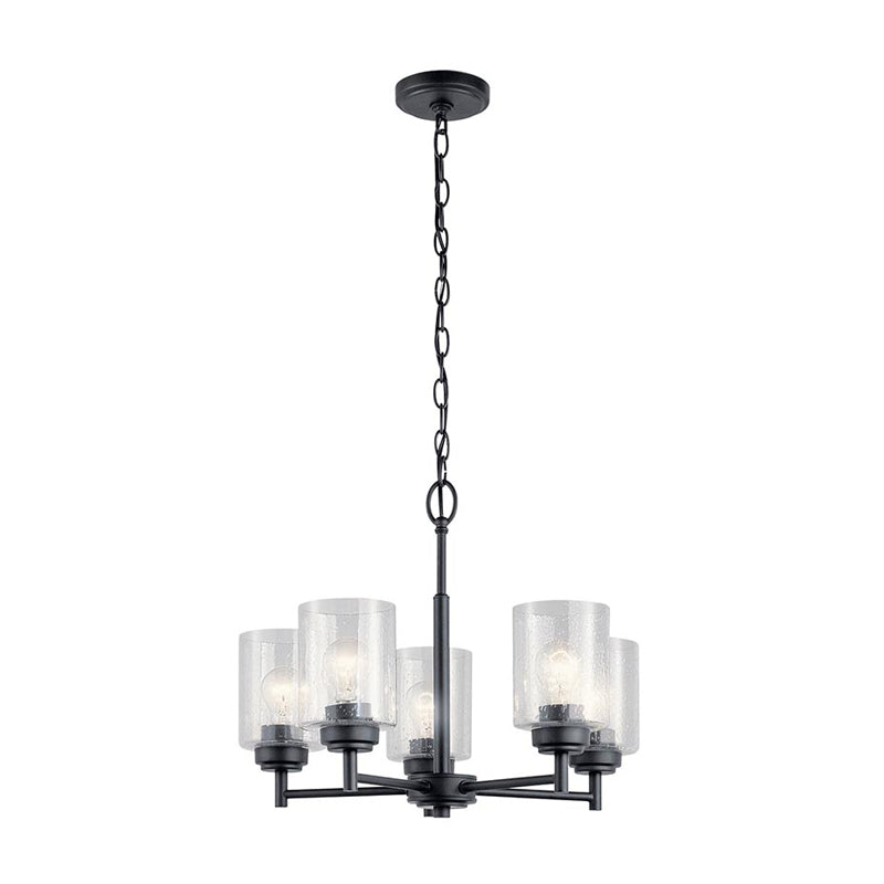 Kichler 44030 Winslow 5-lt 20" Chandelier-Black