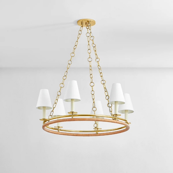 Hudson Valley 4406 Swanton 6-lt 31" Chandelier