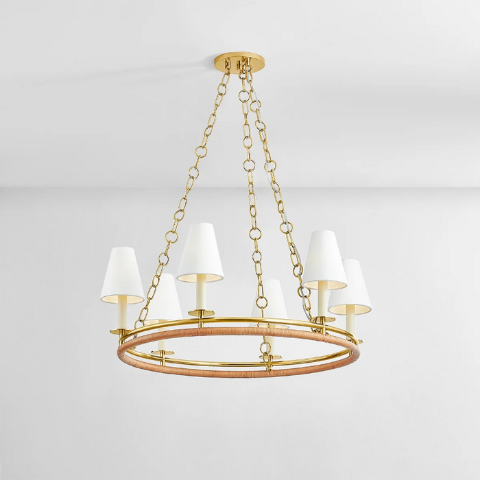 Hudson Valley 4406 Swanton 6-lt 31" Chandelier