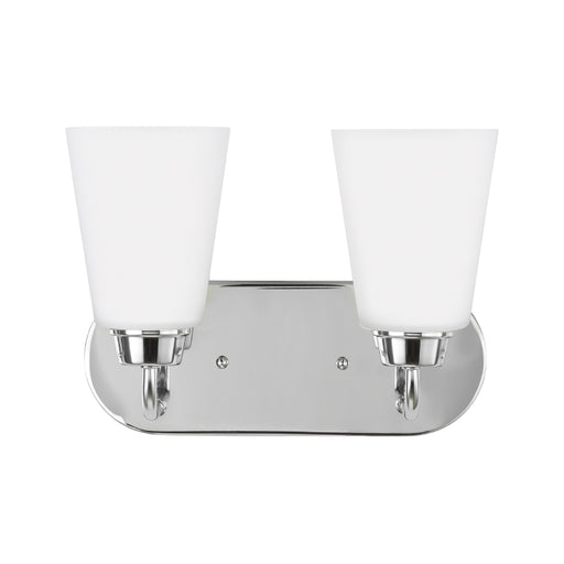 Generation 4415202EN3 Kerrville 2-lt 12" LED Wall/Bath Light - Chrome