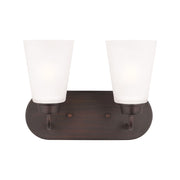 Generation 4415202 Kerrville 2-lt 12" Wall/Bath Light - Bronze