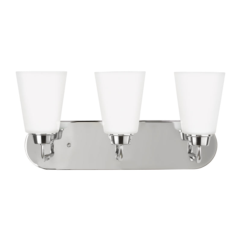 Generation 4415203EN3 Kerrville 3-lt 18" LED Wall/Bath Light - Chrome