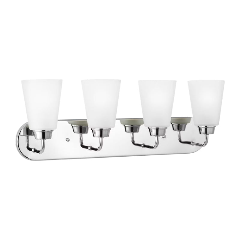 Generation 4415204EN3 Kerrville 4-lt 25" LED Wall/Bath Light - Chrome
