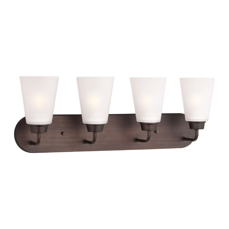 Generation 4415204EN3 Kerrville 4-lt 25" LED Wall/Bath Light - Bronze