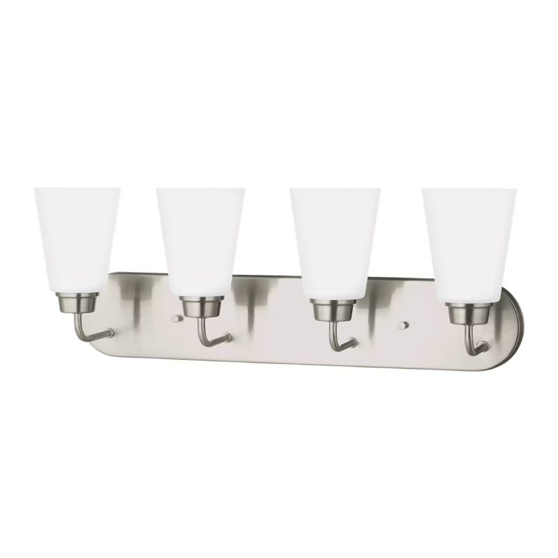 Generation 4415204 Kerrville 4-lt 25" Wall/Bath Light - Brushed Nickel