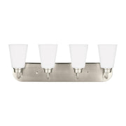 Generation 4415204EN3 Kerrville 4-lt 25" LED Wall/Bath Light