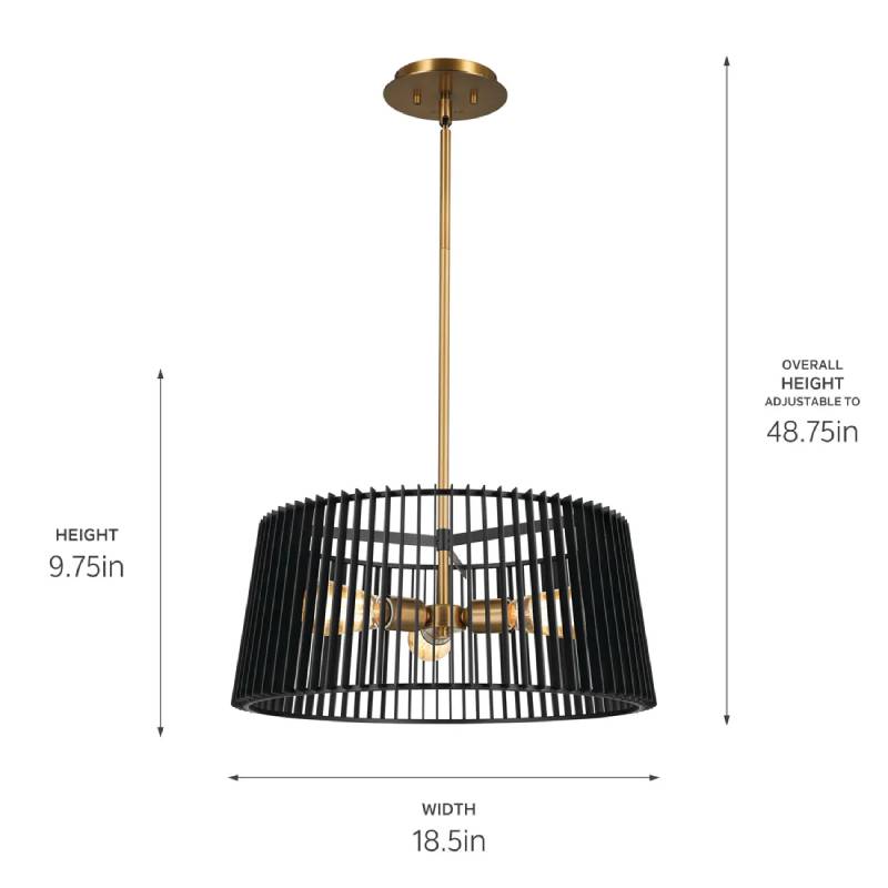 Kichler 44171 Linara 3-lt 19" Pendant