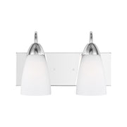 Generation 4420202 Seville 2-lt 14" Wall / Bath - Chrome