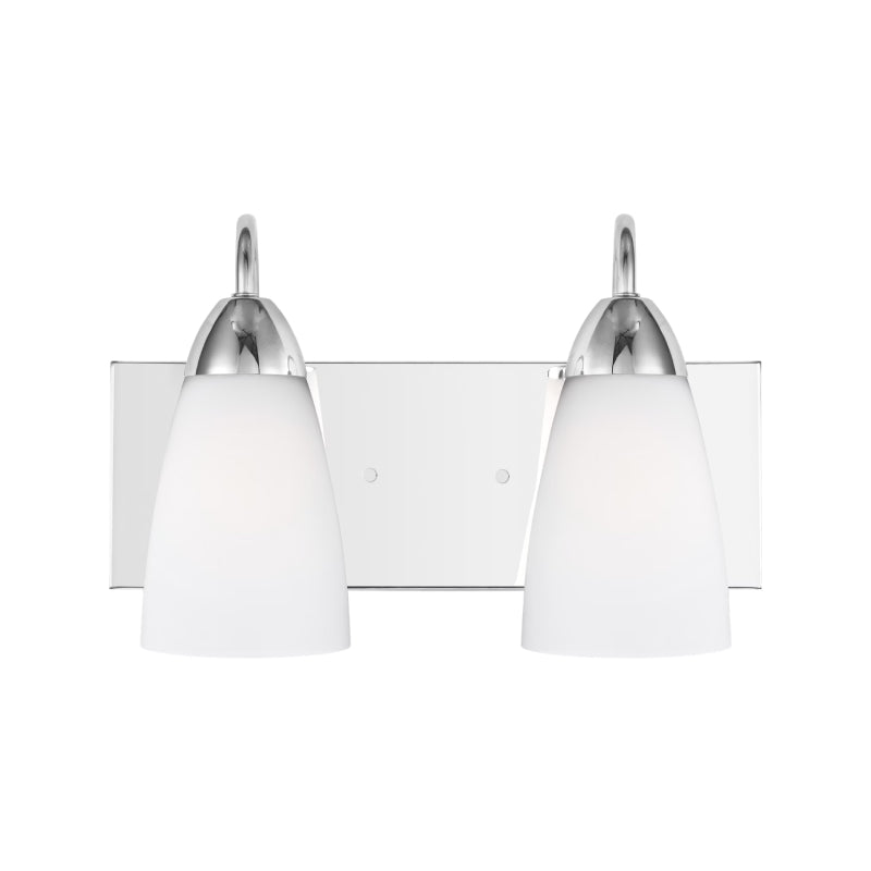 Generation 4420202 Seville 2-lt 14" Wall / Bath - Chrome