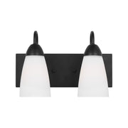 Generation 4420202 Seville 2-lt 14" Wall / Bath - Midnight Black