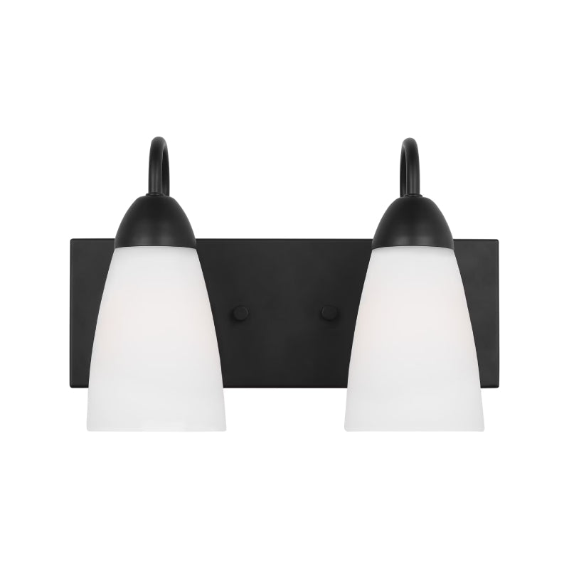 Generation 4420202 Seville 2-lt 14" Wall / Bath - Midnight Black