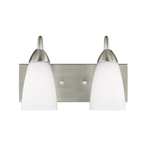 Generation 4420202 Seville 2-lt 14" Wall / Bath - Brushed Nickel