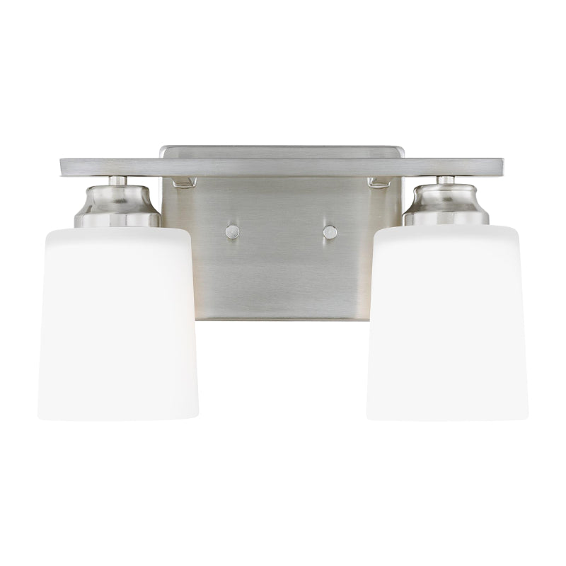 Generation 4420902 Vinton 2-lt 13" Wall/Bath Light - Brushed Nickel
