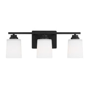 Generation 4420903EN3 Vinton 3-lt 21" LED Wall/Bath Light - Midnight Black