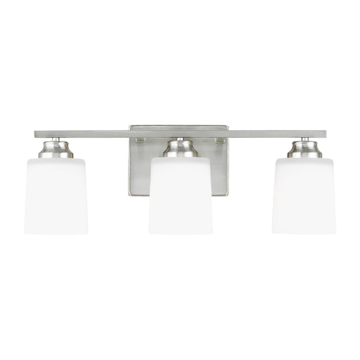 Generation 4420903EN3 Vinton 3-lt 21" LED Wall/Bath Light - Brushed Nickel