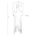 Arteriors 44323 Yale 1-lt 24" Tall Small Wall Sconce