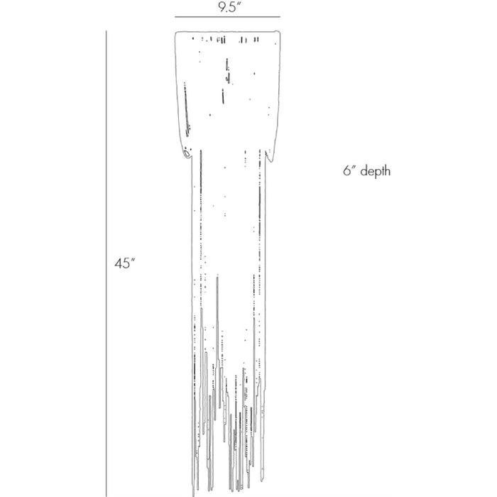 Arteriors 44324 Yale 1-lt 45" Tall Large Wall Sconce