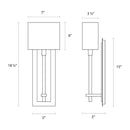 Sonneman 4436 Montana 1-lt 19" Tall Wall Sconce