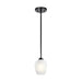 Kichler 44380 Valserrano 1-lt 5" Mini Pendant-Black Satin Etched