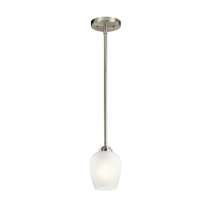 Kichler 44380 Valserrano 1-lt 5" Mini Pendant-Brushed Nickel Satin Etched