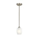 Kichler 44380 Valserrano 1-lt 5" Mini Pendant-Brushed Nickel Satin Etched