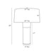 Arteriors 44950 Fulton 1-lt 29" Tall Table Lamp