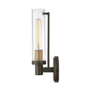 Hinkley 51450 Vaughn 1-lt 14" Tall LED Wall Sconce - Black Oxide with Heritage Brass