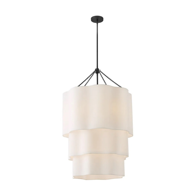 Hinkley 47736 Gwen 9-lt 27" LED Chandelier - Black