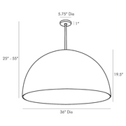 Arteriors 45047 Pascal 1-lt 36" Pendant