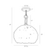 Arteriors 45059 Ramya 3-lt 30" Pendant