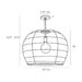 Arteriors 45060 Swami Small 1-lt 22" Pendant
