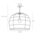 Arteriors 45061 Swami Large 1-lt 32" Pendant