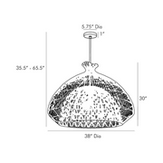 Arteriors 45065 Rimini 1-lt 38" Pendant