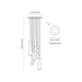 Bover Slend Set 6 Circular 6-lt 21" LED Pendant