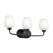 Kichler 45129 Valserrano 3-lt 24" Vanity Light-Black