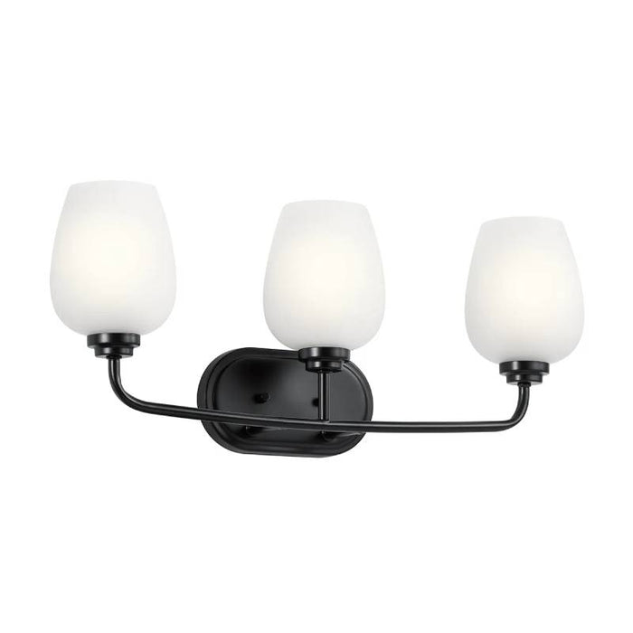 Kichler 45129 Valserrano 3-lt 24" Vanity Light-Black