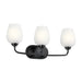 Kichler 45129 Valserrano 3-lt 24" Vanity Light-Black