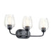 Kichler 45129 Valserrano 3-lt 24" Vanity Light-Black