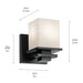 Kichler 45149 Tully 1-lt 7" Tall Wall Sconce