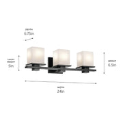 Kichler 45151 Tully 3-lt 24" Vanity Light