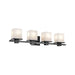 Kichler 45152 Tully 4-lt 32" Vanity Light-Black