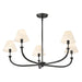 Hinkley 45165 Greta 5-lt 36" LED Chandelier-Blackened Brass