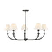Hinkley 45165 Greta 5-lt 36" LED Chandelier-Blackened Brass