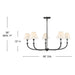 Hinkley 45165 Greta 5-lt 36" LED Chandelier
