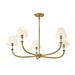 Hinkley 45165 Greta 5-lt 36" LED Chandelier-Heritage Brass