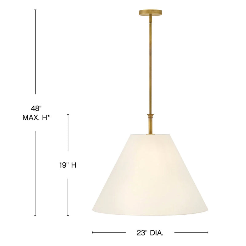 Hinkley 45167 Greta 1-lt 23" LED Pendant