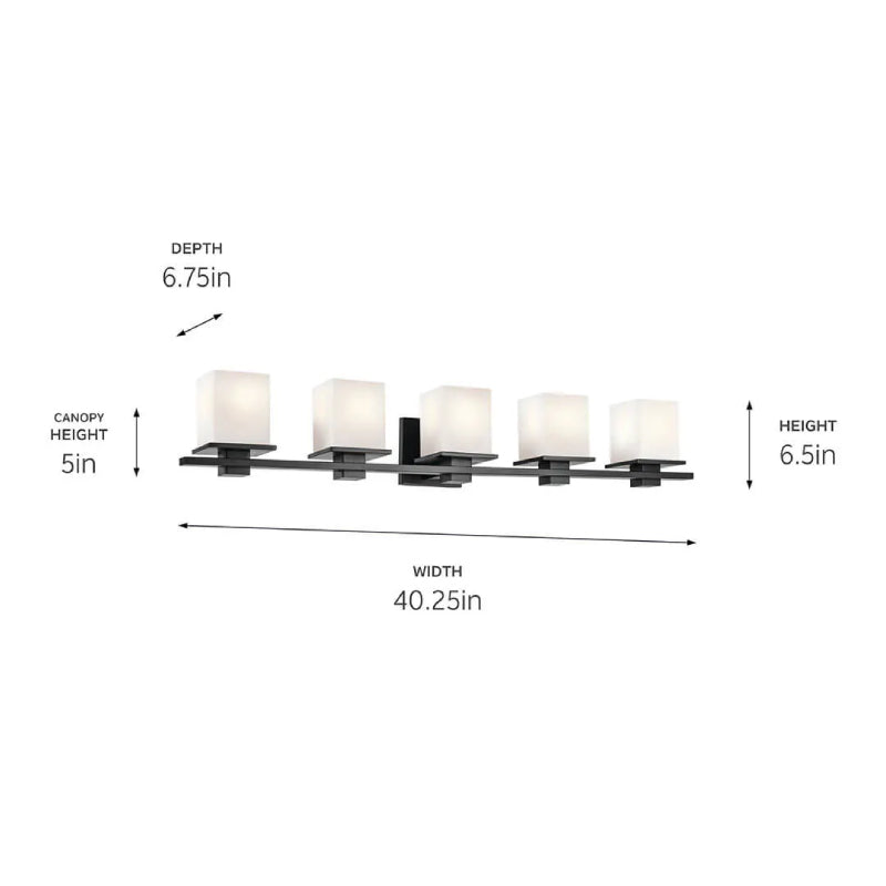 Kichler 45193 Tully 5-lt 40" Vanity Light