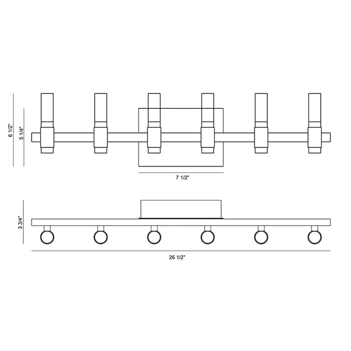 Eurofase 45237 Albany 12-lt 27" LED Wall Sconce